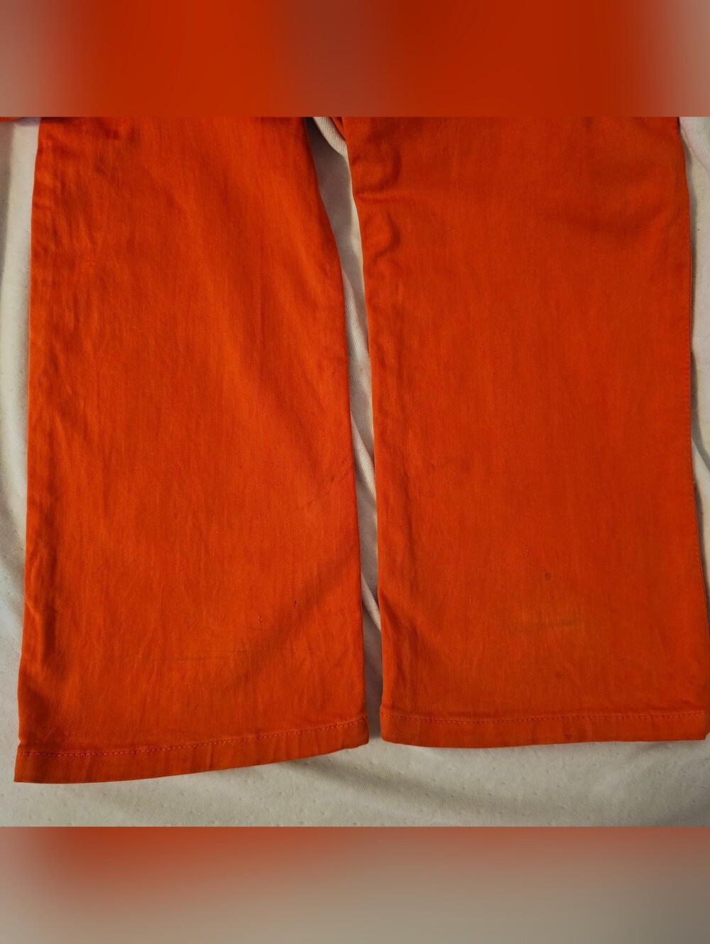 Vintage Robin's Jeans Tangerine Marilyn With Aurum Crystals  Low-Rise 30x34 - Picture 7 of 11